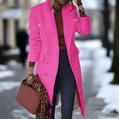 Elegant Long Classic Women's Trench Coat