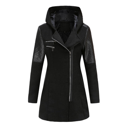 Stylish Women's Asymmetrical Quilted Coat
