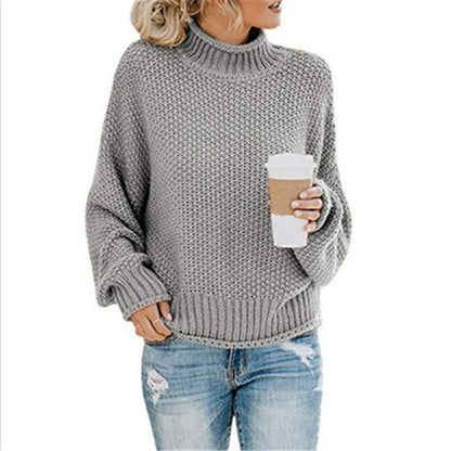 Soft Hand-Knitted Turtleneck Sweaters