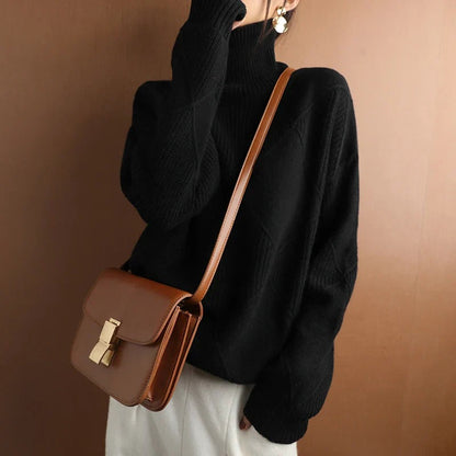 Soft Cashmere Jumper Roll Neck Women's Scarf