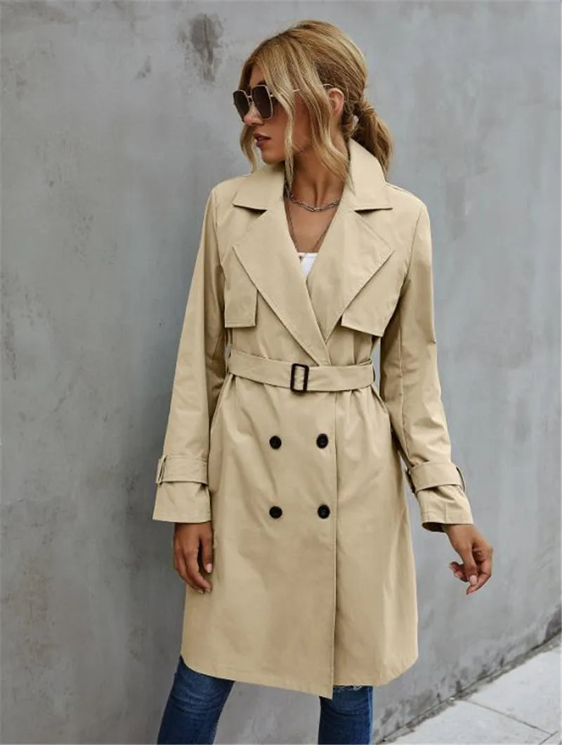 Elegant Women's Trench Coat Modern Style