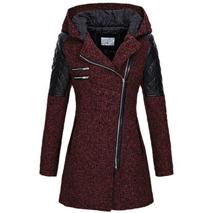 Stylish Women's Asymmetrical Quilted Coat