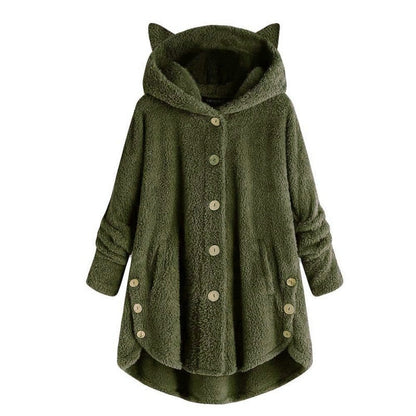 Soft Cat Jacket Plush Lined Warm