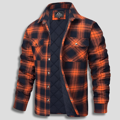 Checked shirt in cotton flannel look