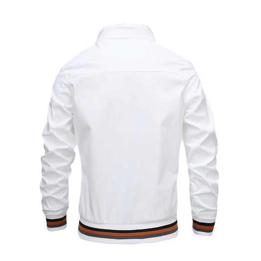 Herren Bomberjacke Modern Streifen Design - IdealeKleiden