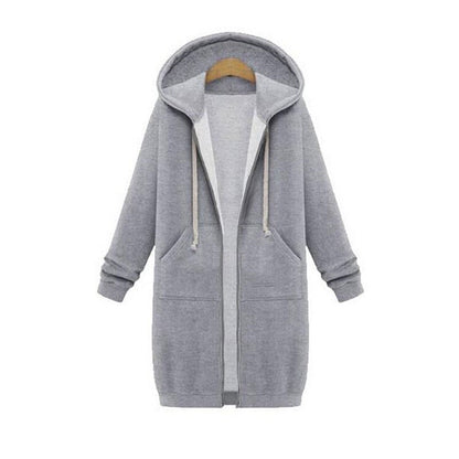Stylish Women's Long Sweatjacket