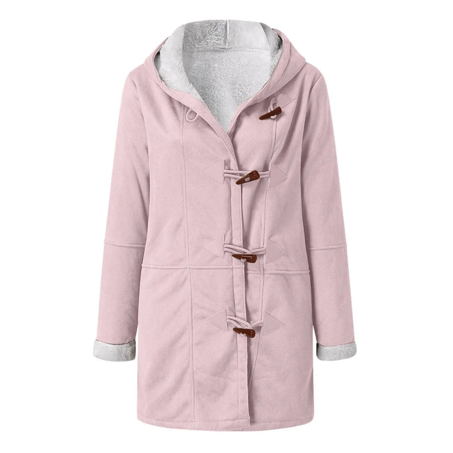 Women's Winter Jacket Fleece Leather Look
