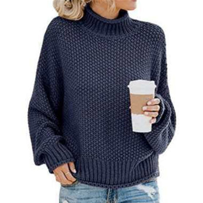 Soft Hand-Knitted Turtleneck Sweaters