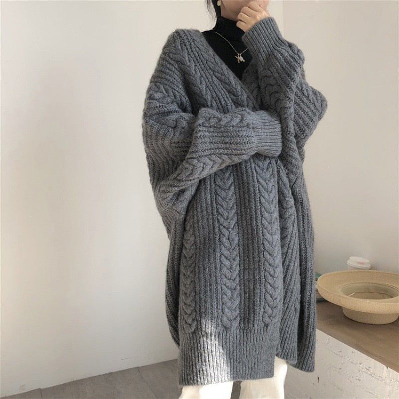 Soft Wool Vest Women Oversized