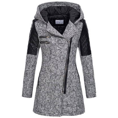 Stylish Women's Asymmetrical Quilted Coat