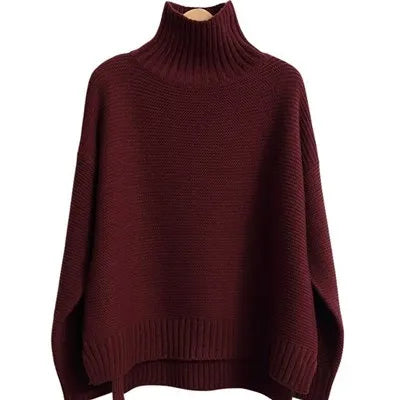 Oversized Turtleneck Sweaters for Women - Soft & Comfortable