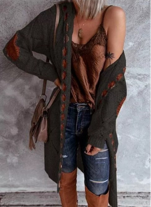 Stylish Women's Long Hoodie