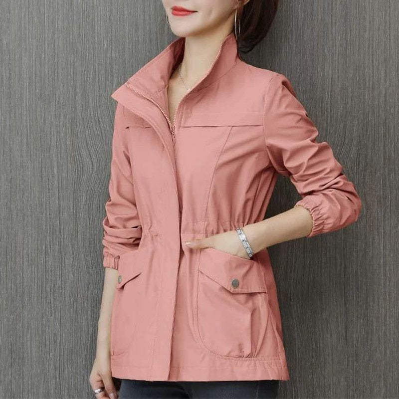 Women's Transitional Jacket Stand-up Collar Women's Coat