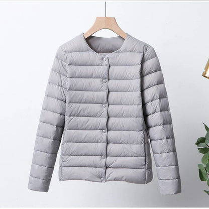 Practical puffer jacket Foldable Zipper
