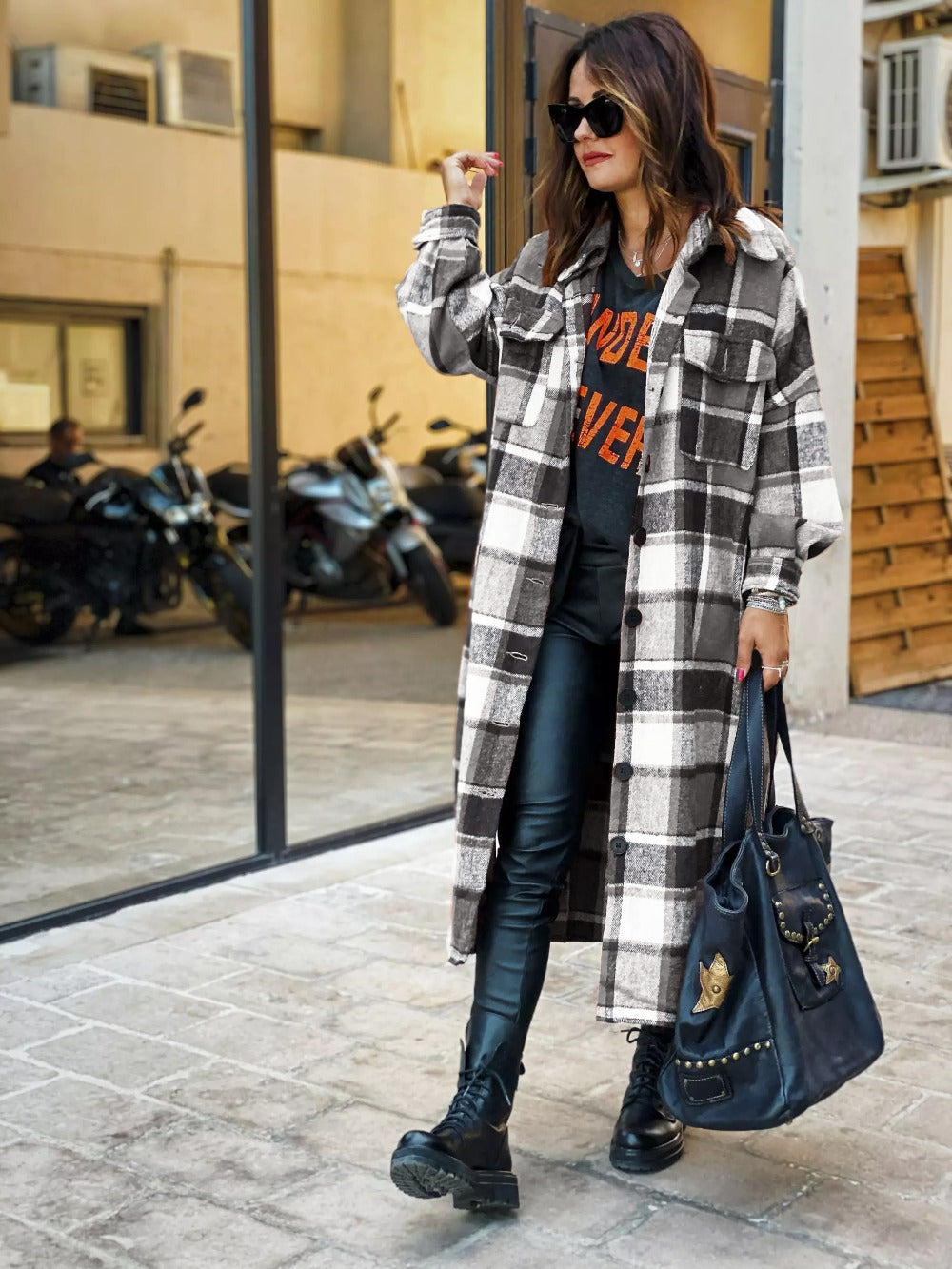 Women's Warm Flannel Carrot Coat