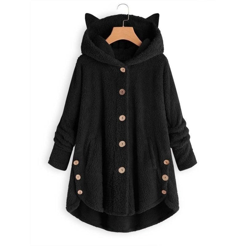 Soft Cat Jacket Plush Lined Warm