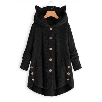 Soft Cat Jacket Plush Lined Warm