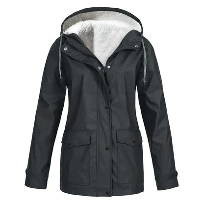 Elegant Women's Warm Rain Jacket