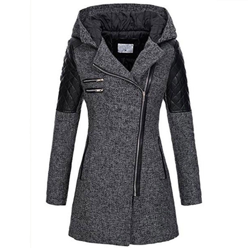 Stylish Women's Asymmetrical Quilted Coat