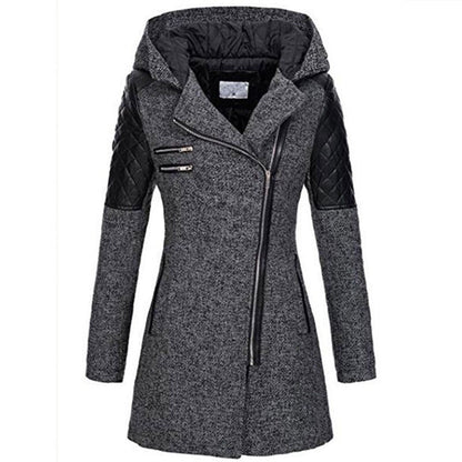 Stylish Women's Asymmetrical Quilted Coat