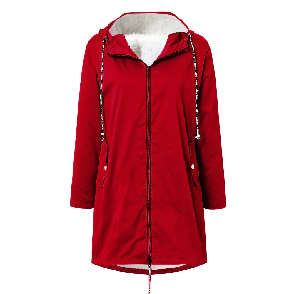 Waterproof Fleece Jacket for Women Warm and Comfortable Autumn Winter