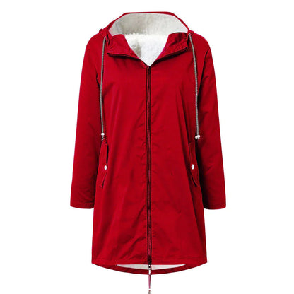 Waterproof Fleece Jacket for Women Warm and Comfortable Autumn Winter
