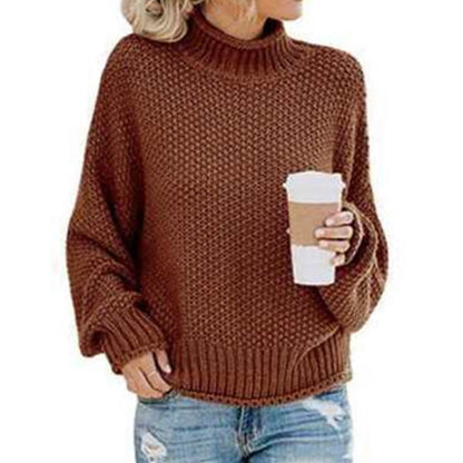 Soft Hand-Knitted Turtleneck Sweaters
