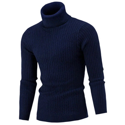 Men's Turtleneck Sweater Warm Cozy
