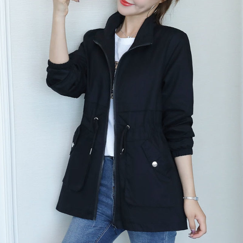 Women's Transitional Jacket Stand-up Collar Women's Coat