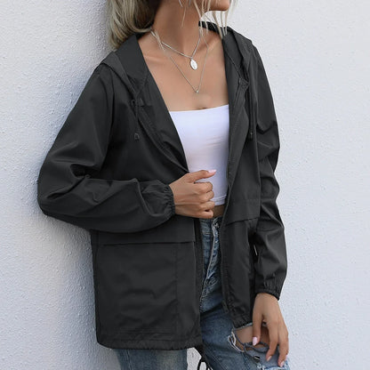Waterproof Summer Jacket Hood Sporty