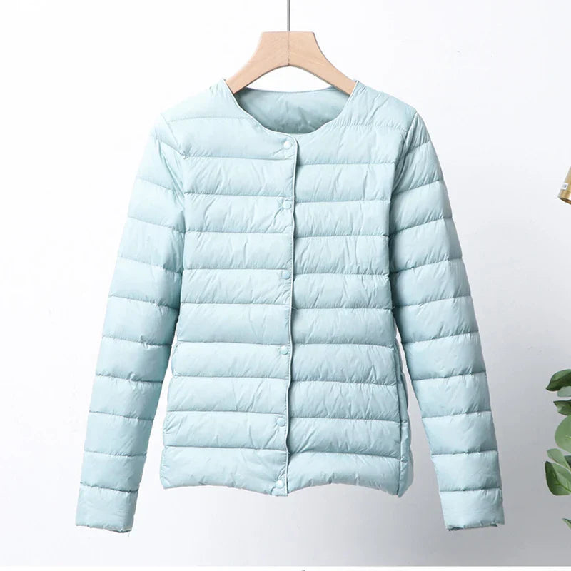 Practical puffer jacket Foldable Zipper