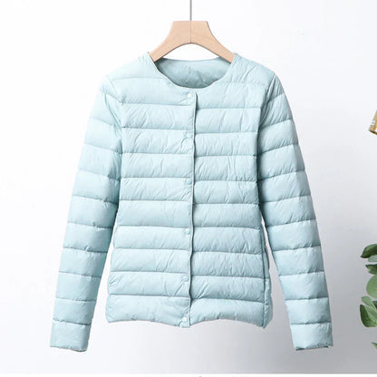 Practical puffer jacket Foldable Zipper