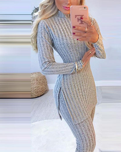 Elegant Women's Two-Piece Chic Set