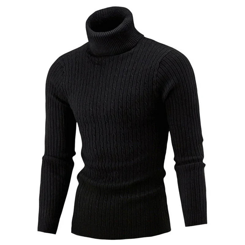 Men's Turtleneck Sweater Warm Cozy