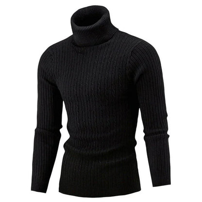 Men's Turtleneck Sweater Warm Cozy
