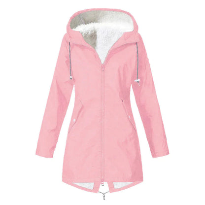 Waterproof Fleece Jacket for Women Warm and Comfortable Autumn Winter