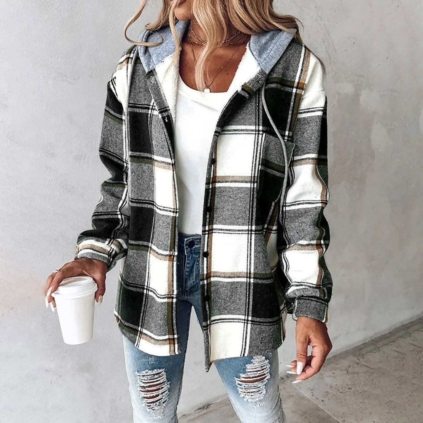 Women's Elegant Wool Autumn Jacket