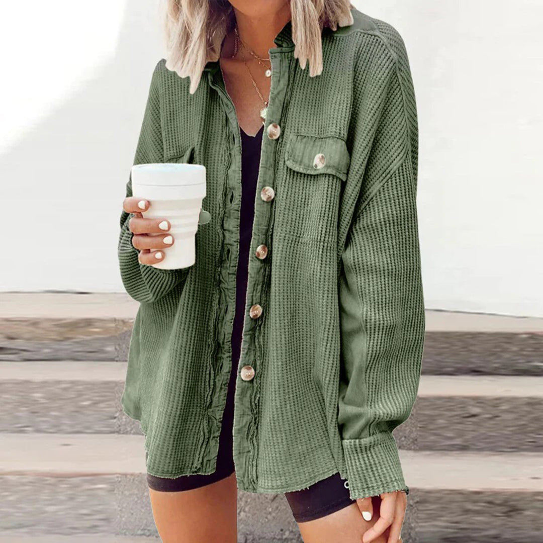 Women's Cardigan Casual Ribbed