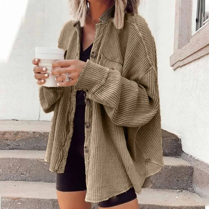 Women's Cardigan Casual Ribbed