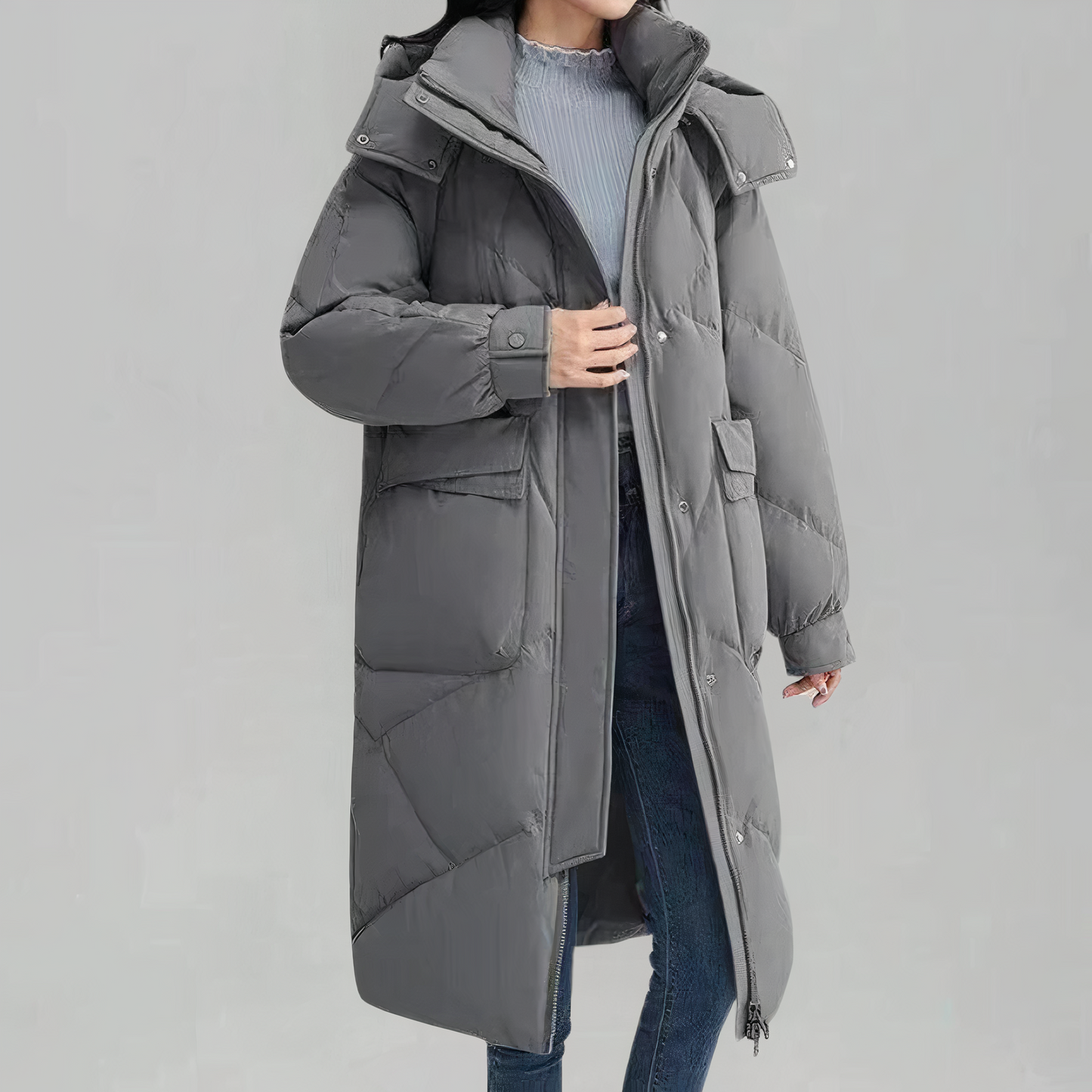 Women's Long Down-Filled Winter Jacket