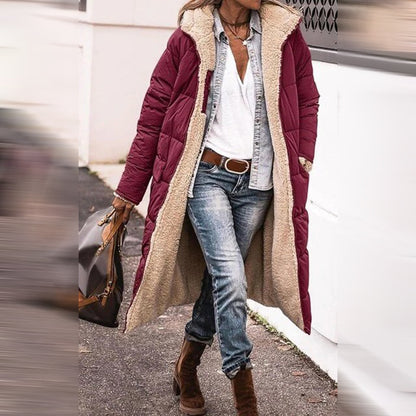 Elegant Women's Long Winter Parka
