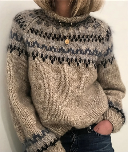 Soft Turtleneck Sweater for Women Icelandic Wool