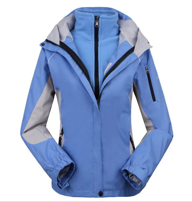 Women's Outdoor Jacket Waterproof Windproof Black