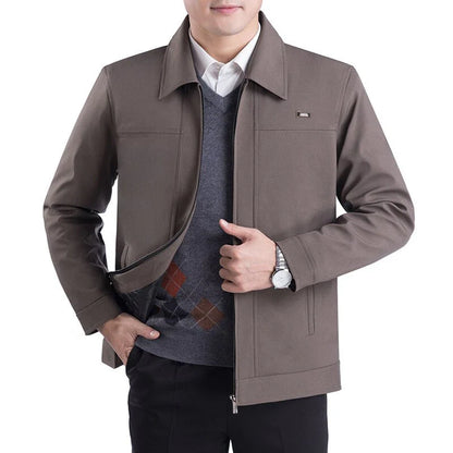 Elegant Men's Jacket Lapel Collar Classic Modern