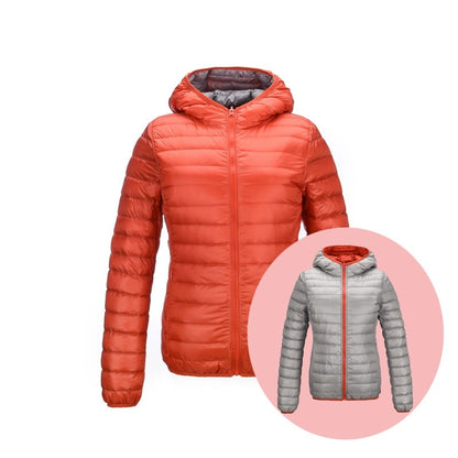 Fashionable Women's Reversible Down Jacket
