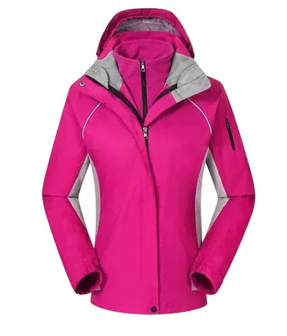 Women's Outdoor Jacket Waterproof Windproof Black