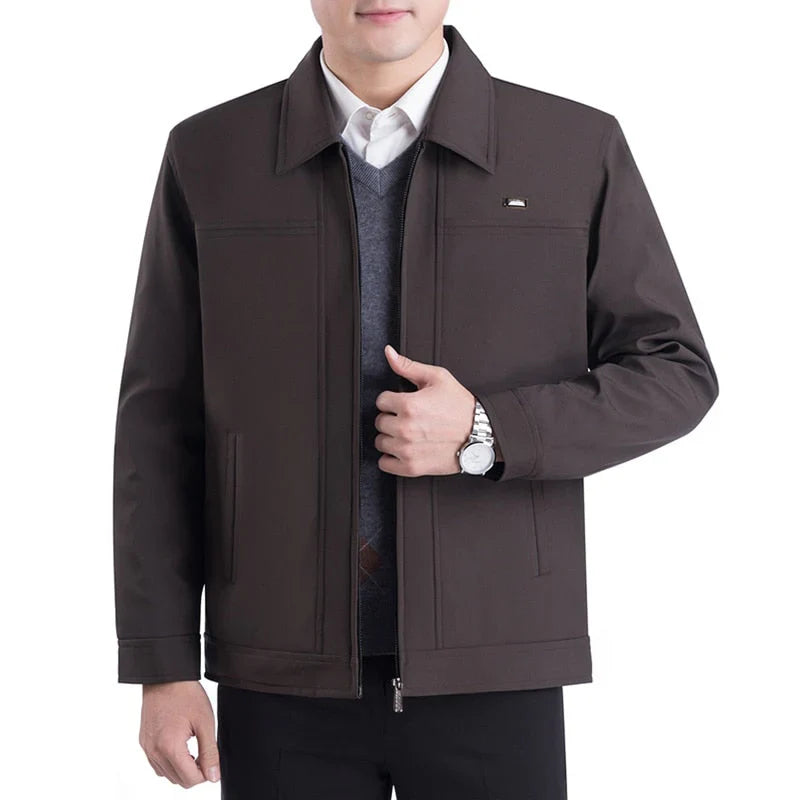 Elegant Men's Jacket Lapel Collar Classic Modern