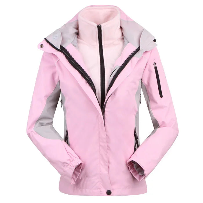 Women's Outdoor Jacket Waterproof Windproof Black