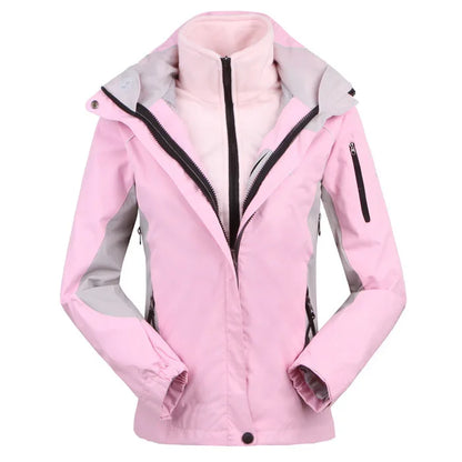 Women's Outdoor Jacket Waterproof Windproof Black