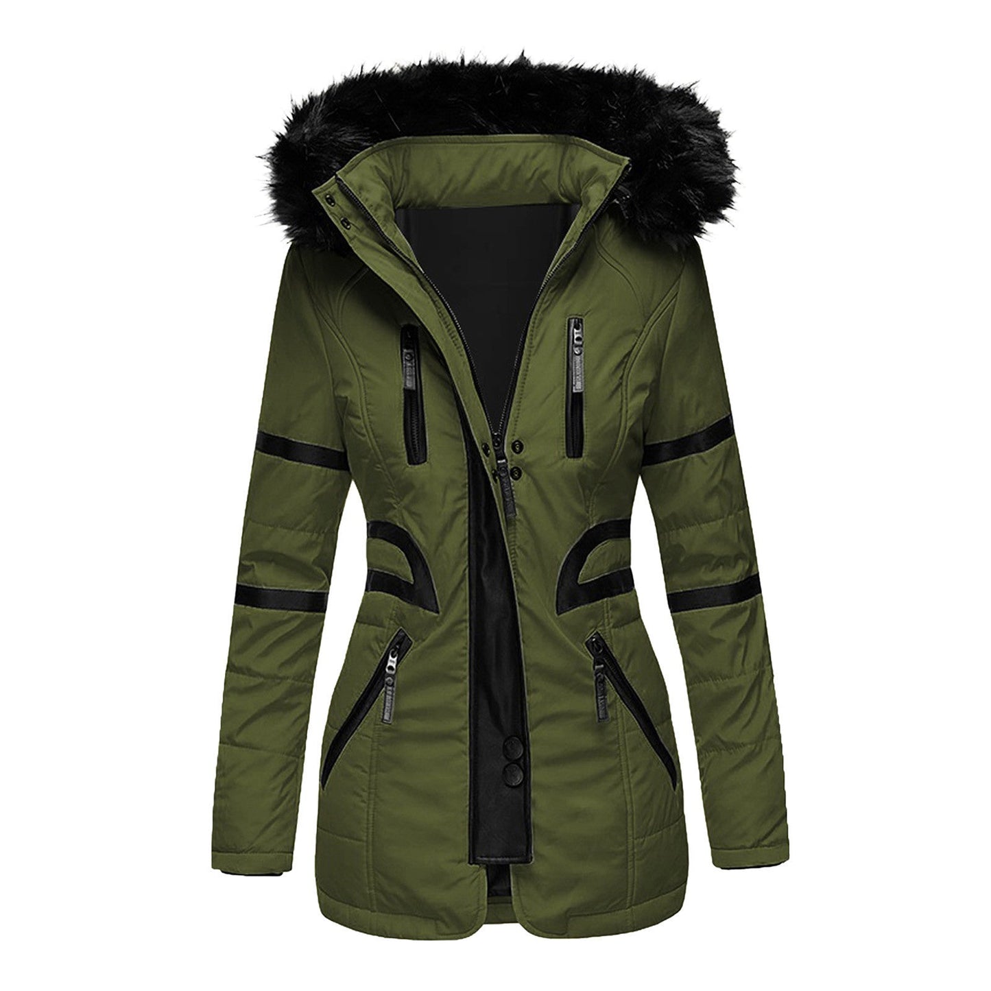 Elegant Women's Winter Coat Warm Hooded